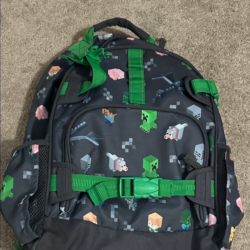 Pottery Barn Kids Gaming Backpack - Gray and Green